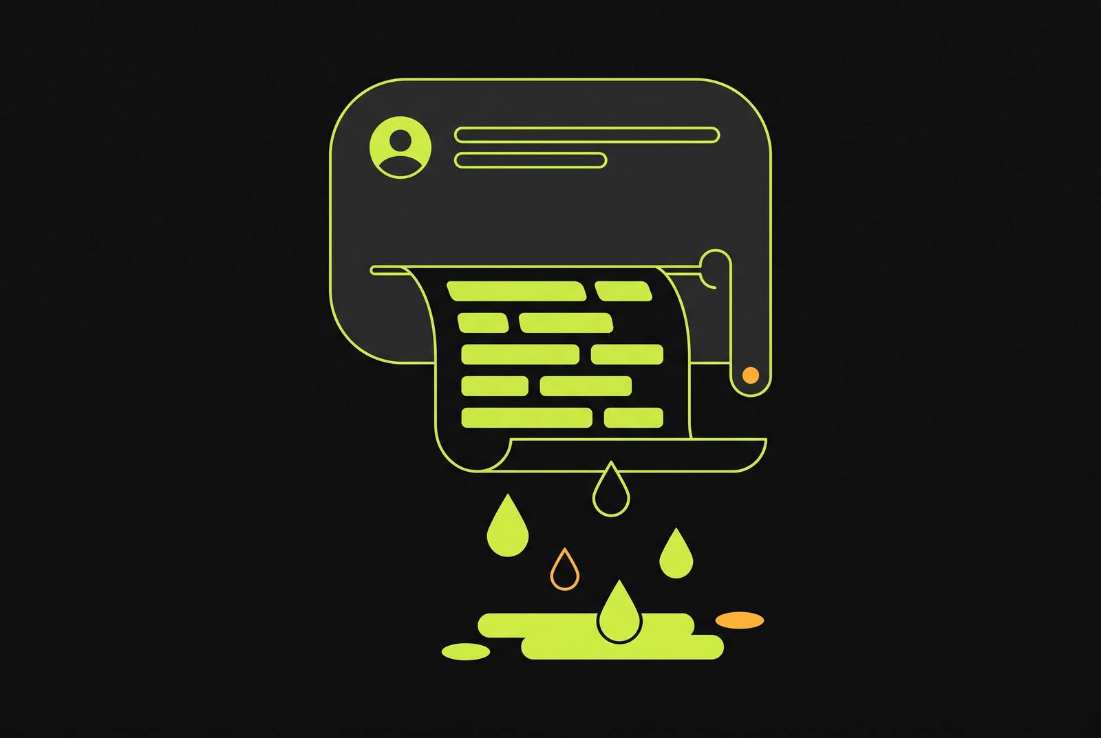 Cover illustration for “Prompt Leakage and System Prompt Extraction in Commercial LLM Applications”