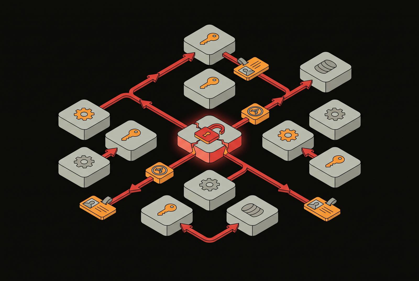 Cover illustration for “Lateral Movement From Compromised SaaS Service Accounts”