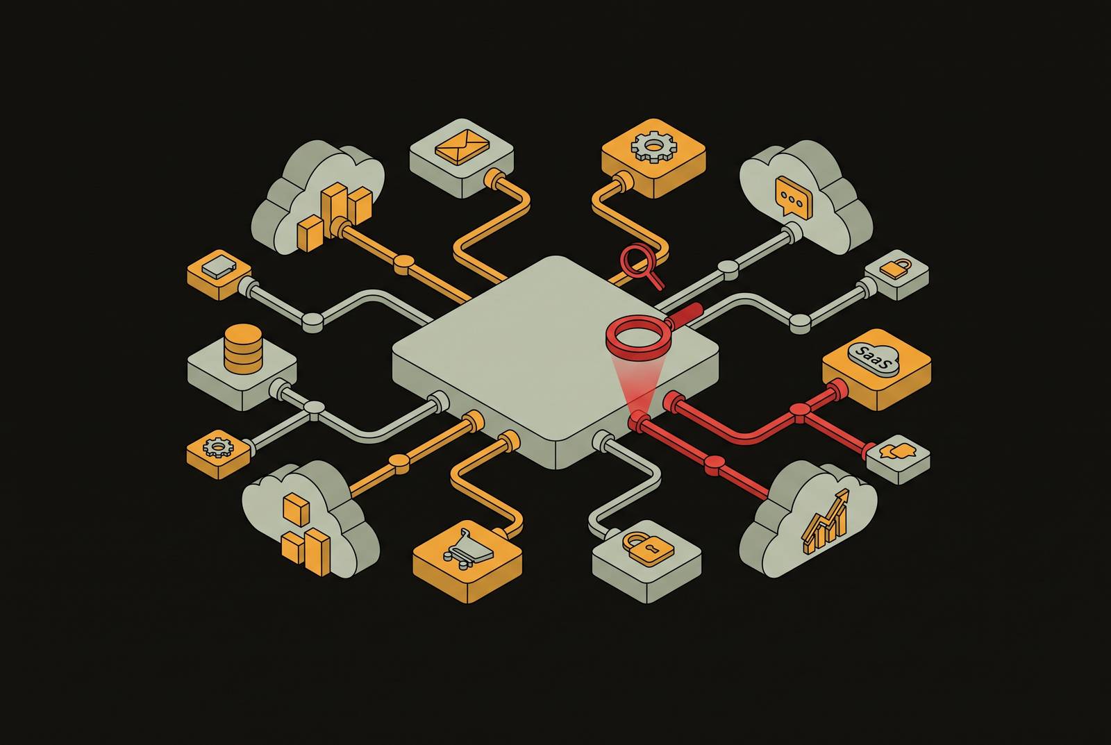 Cover illustration for “Fingerprinting Third-Party SaaS Integrations as Attack Vectors”