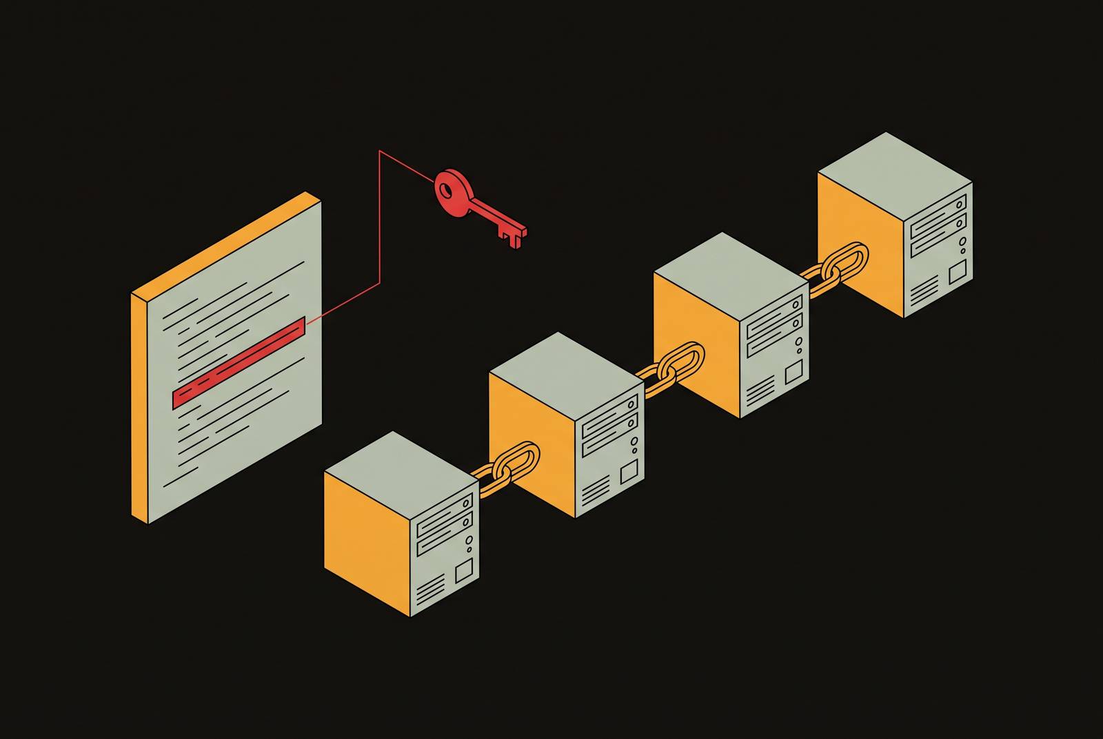 Cover illustration for “Hardcoded Secret Extraction and Exploit Chaining”