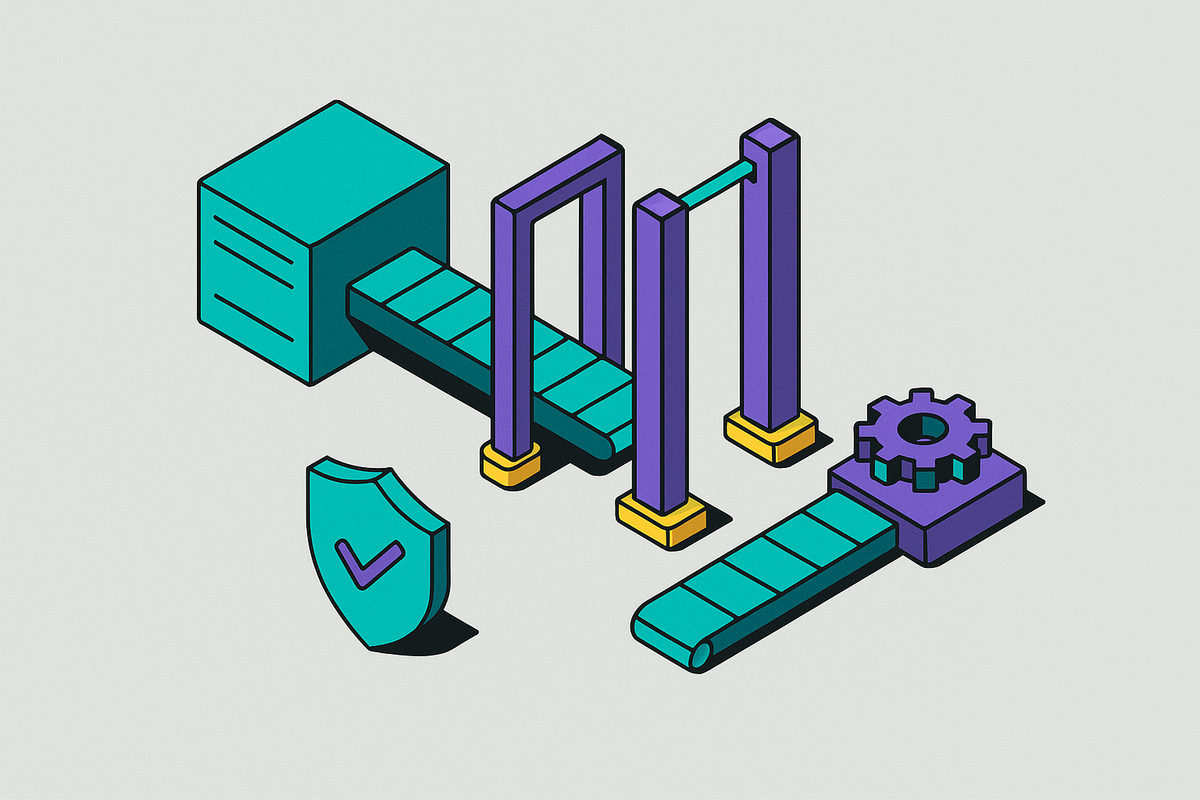 Cover illustration for “Security Gates in CI/CD Pipelines for SaaS Engineering Teams”