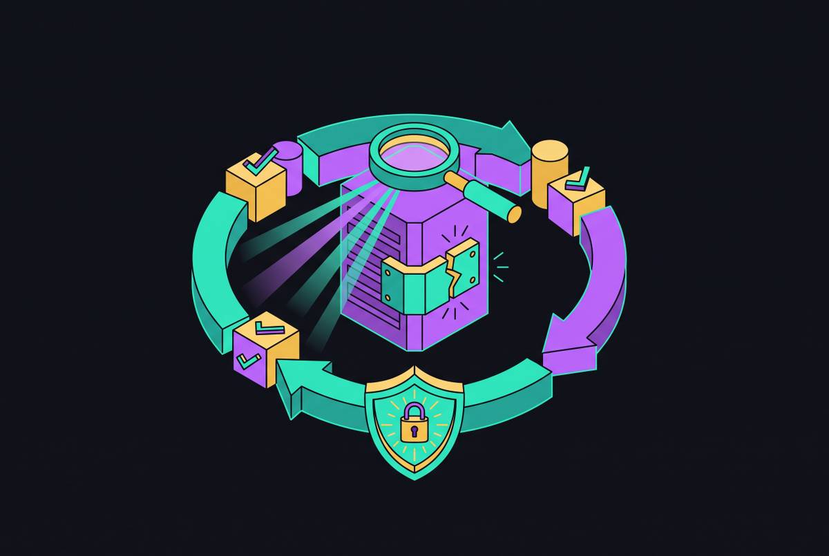 Cover illustration for “Security Regression Testing After Vulnerability Remediation”
