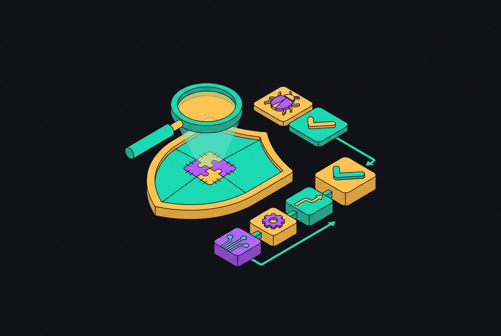 Cover illustration for “Retesting Vulnerabilities After Remediation and What Confirms a Clean Fix”