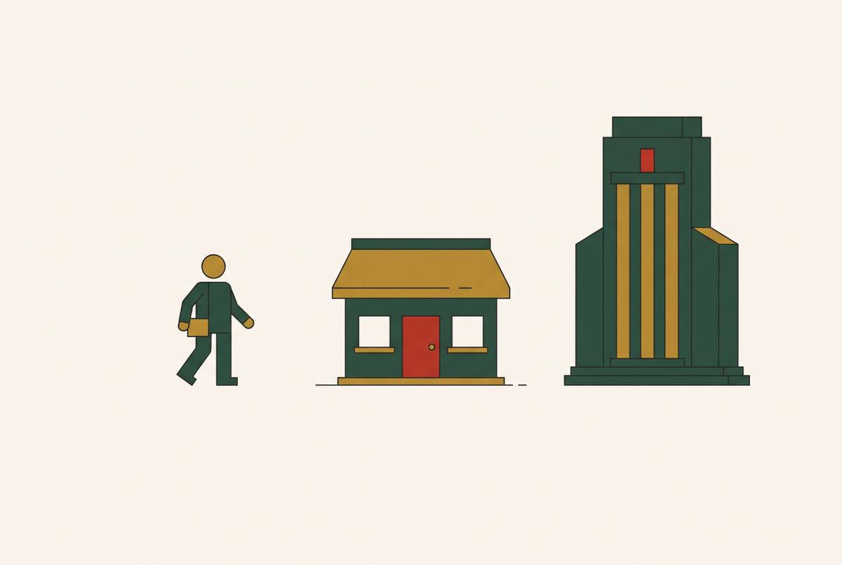 Cover illustration for “Private Equity Search Fund Buyers vs Traditional PE for Small Business Acquisitions”