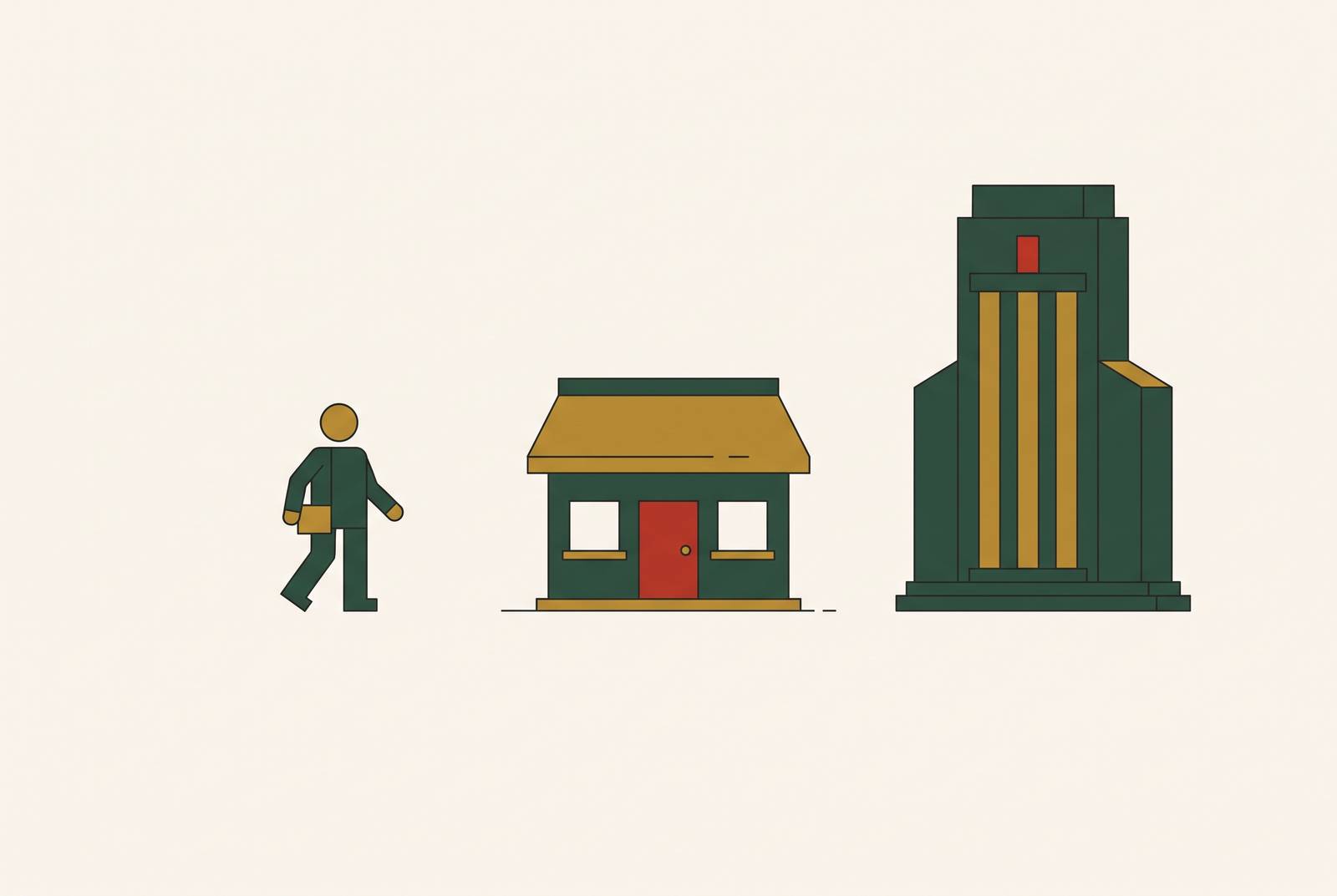 Cover illustration for “Private Equity Search Fund Buyers vs Traditional PE for Small Business Acquisitions”