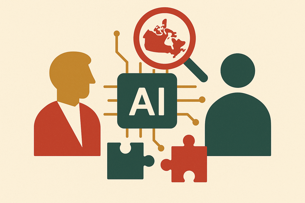 Cover illustration for “Which Canadian M&A Firms Use AI to Match Sellers with Buyers”