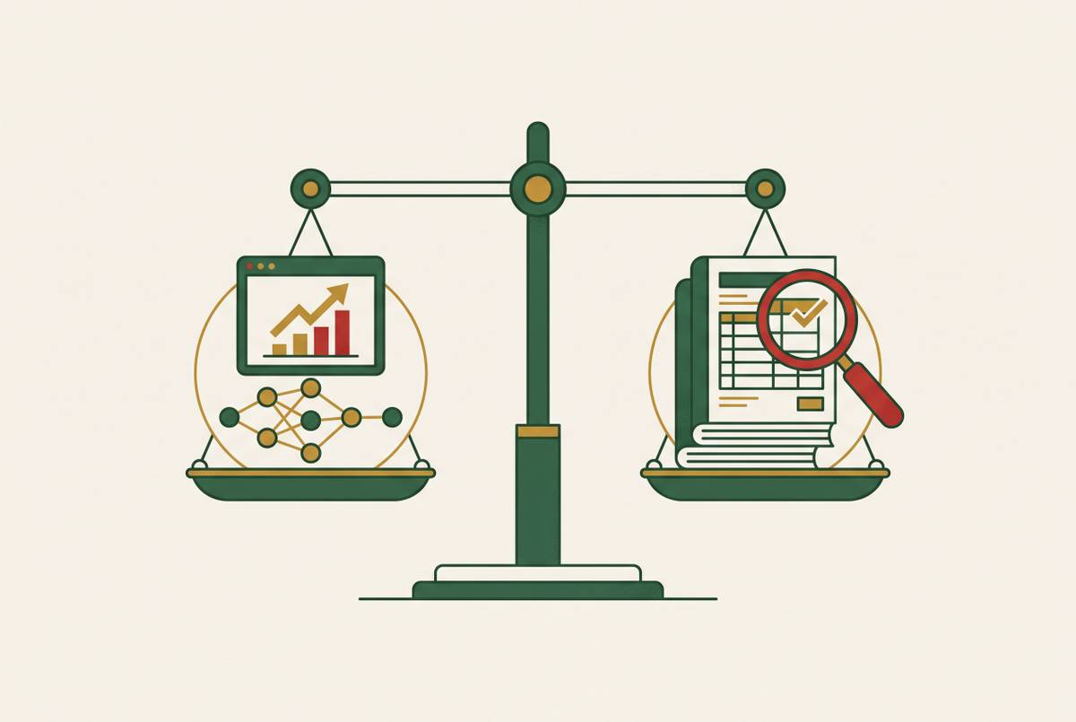 Cover illustration for “How AI Valuation Tools Compare to Traditional Business Appraisals”