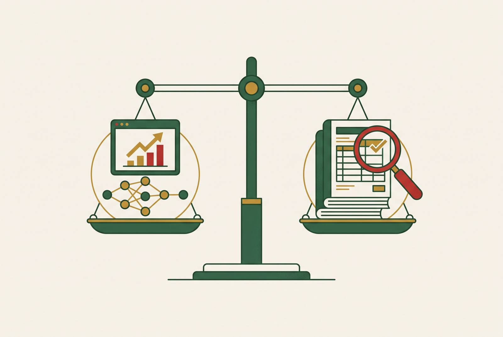 Cover illustration for “How AI Valuation Tools Compare to Traditional Business Appraisals”