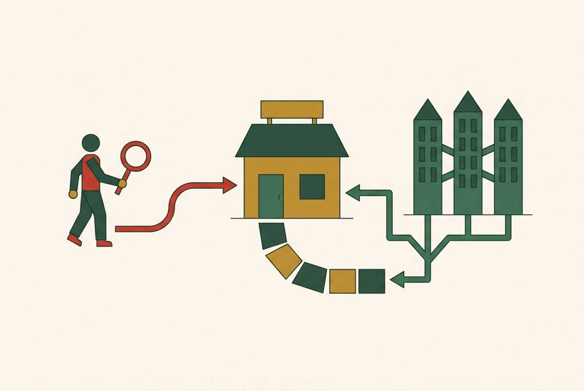 Cover illustration for “Private Equity Search Fund Buyers vs Traditional PE for Small Business Acquisitions”