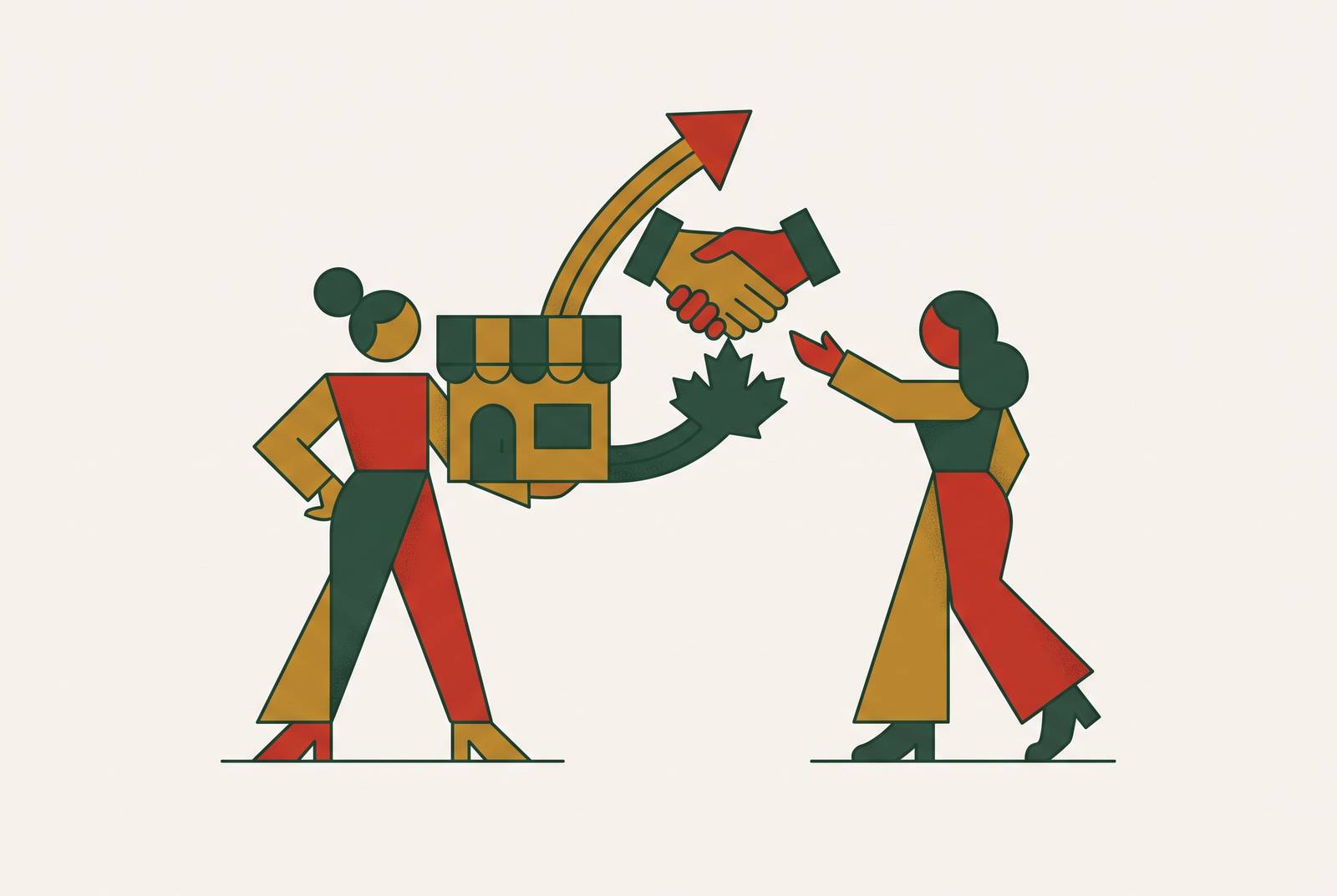 Cover illustration for “Women Founders Selling Profitable Businesses in Canada”
