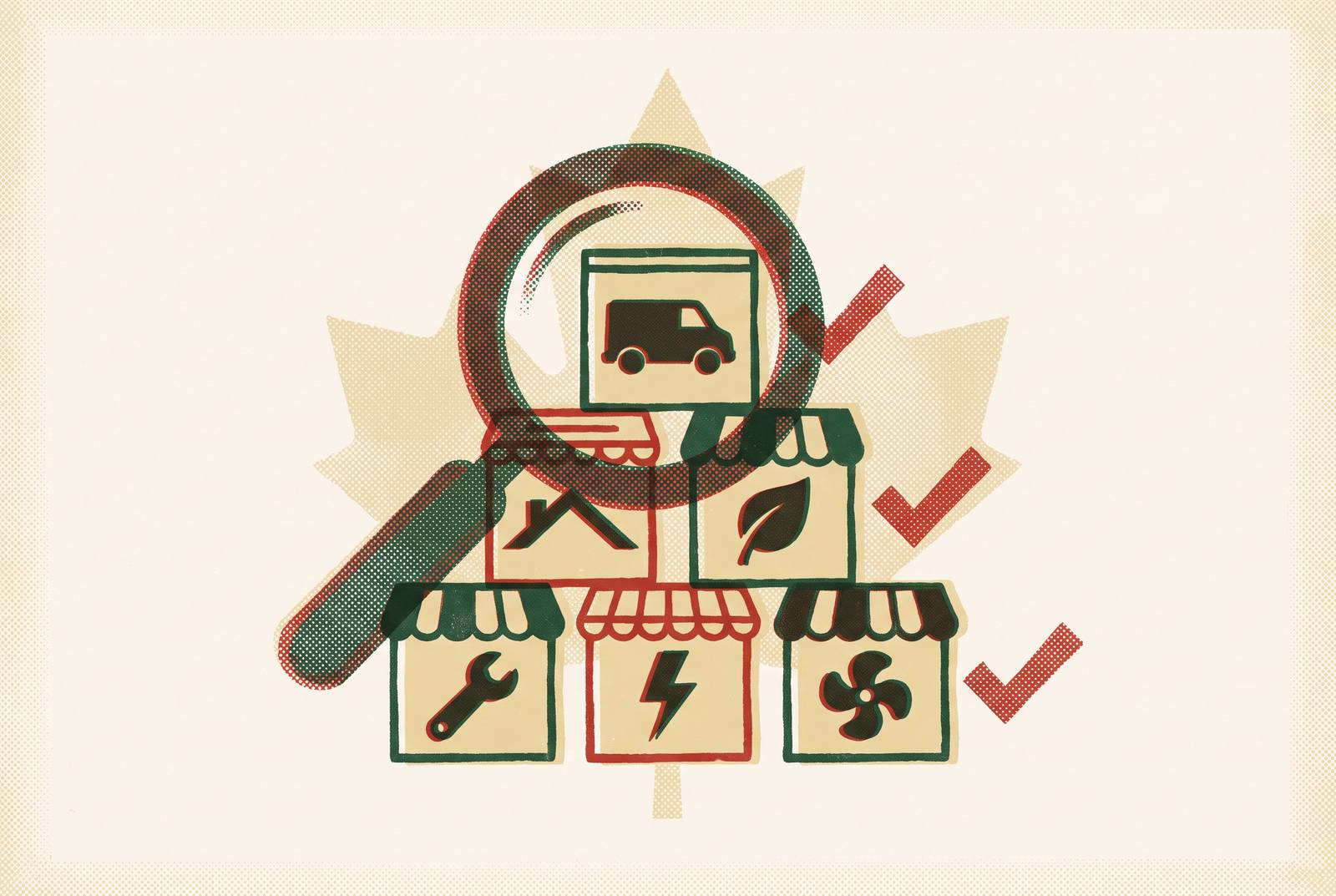 Cover illustration for “PE Roll-Up Acquisition Criteria for Canadian Trade and Service Businesses”
