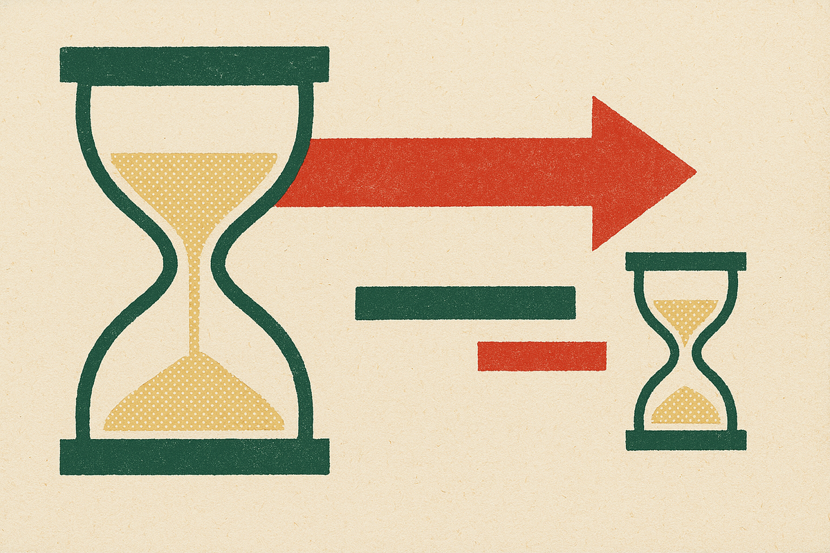 Cover illustration for “Deal Process Timeline Differences Between Large and Small M&A Transactions”
