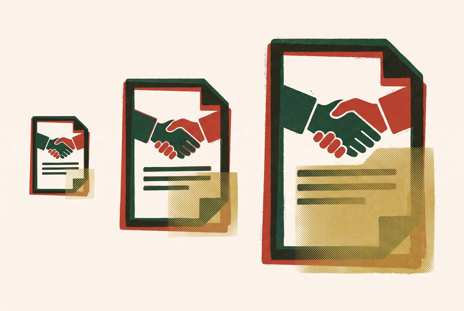 Cover illustration for “Earnout Prevalence and Structure Differences Across Deal Sizes”