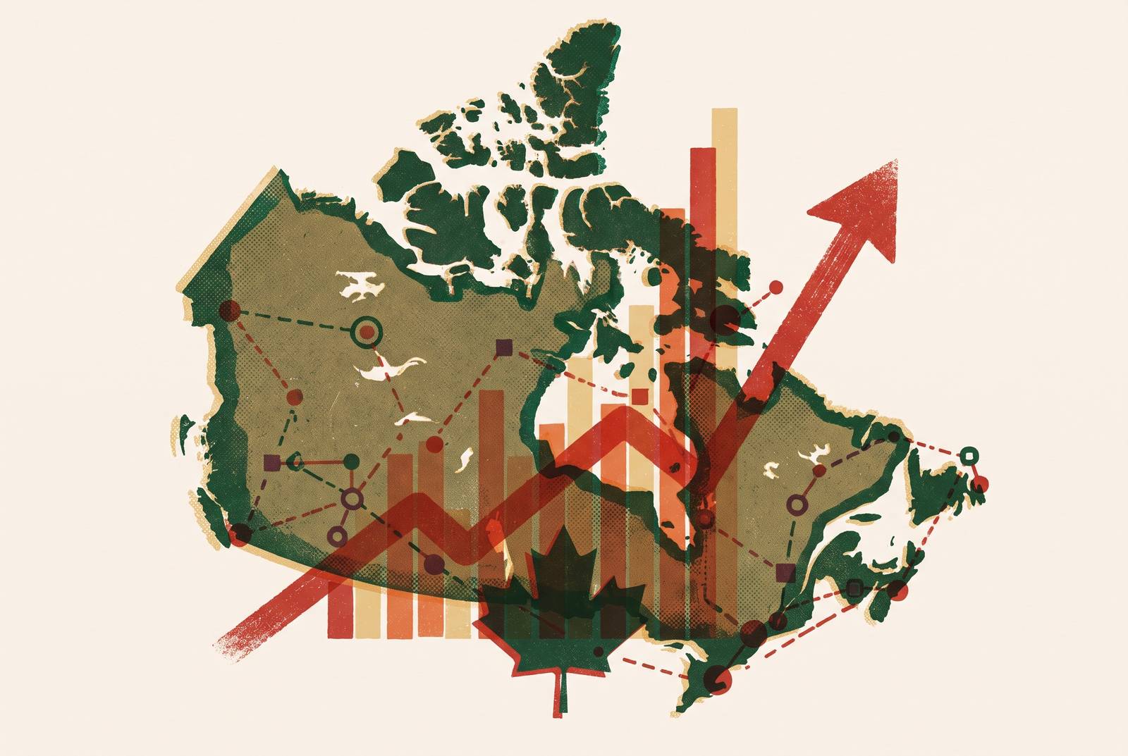 Cover illustration for “Lower Middle Market Deal Volume in Canada 2024”