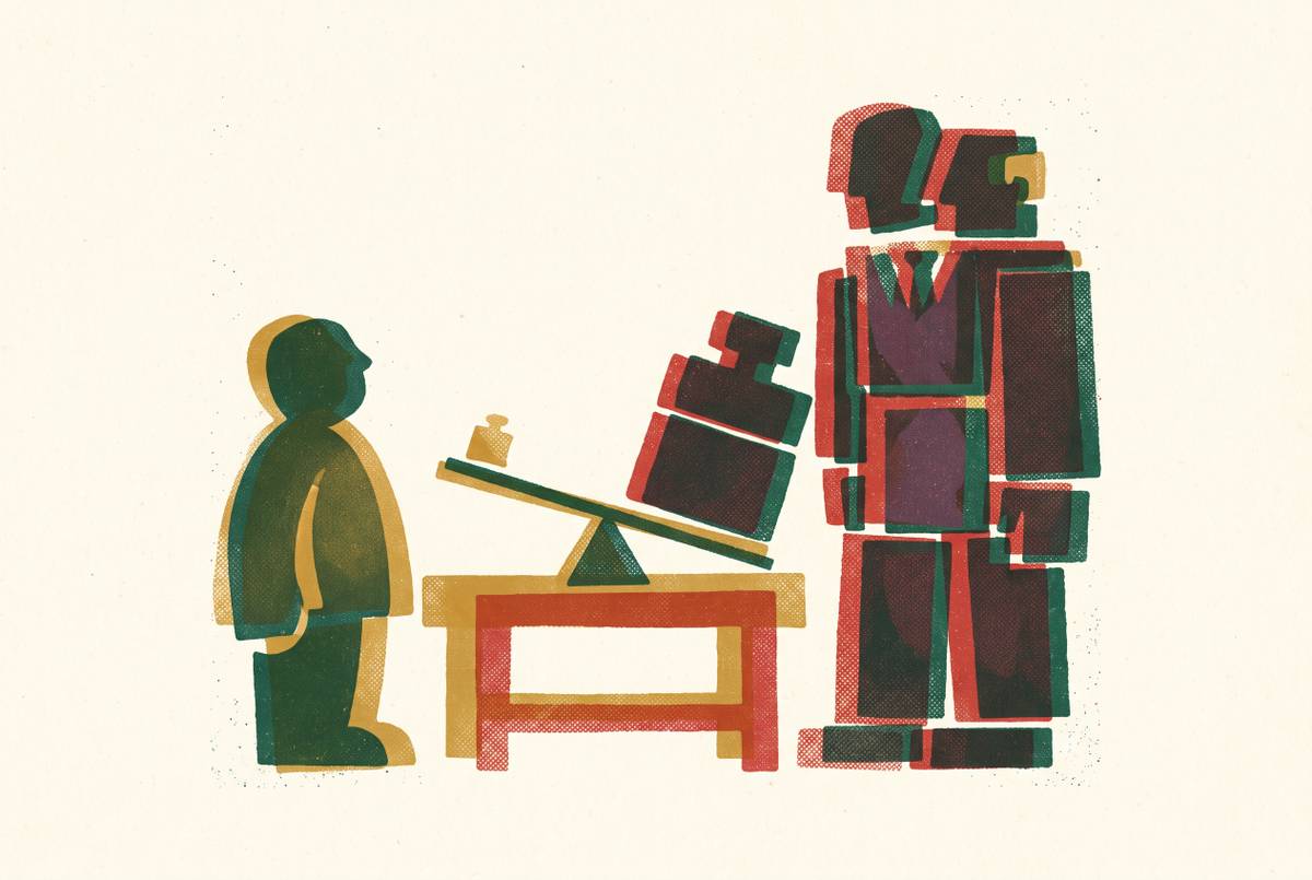 Cover illustration for “Negotiating Power Gaps Between Founder Sellers and Institutional Buyers”