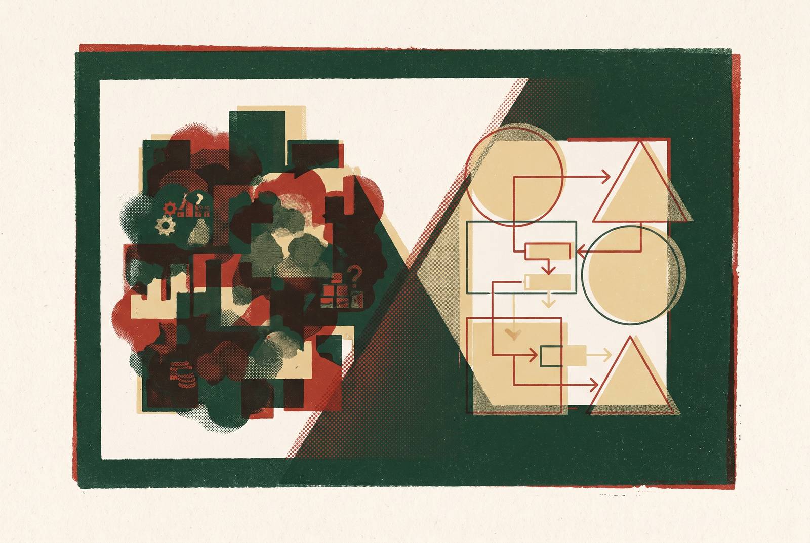 Cover illustration for “Information Asymmetry in Small Business vs. Public Company M&A”