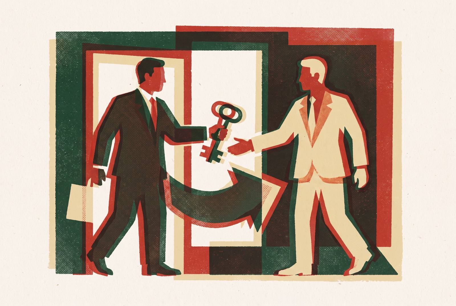 Cover illustration for “Founder Transition and Post-Sale Role Expectations in Lower Middle Market Deals”