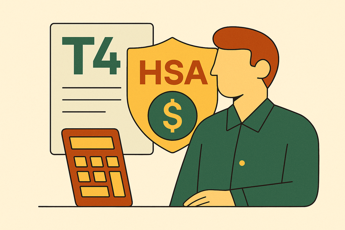 Cover illustration for “T4 and Payroll Implications of HSA Benefits for Owner-Employees”