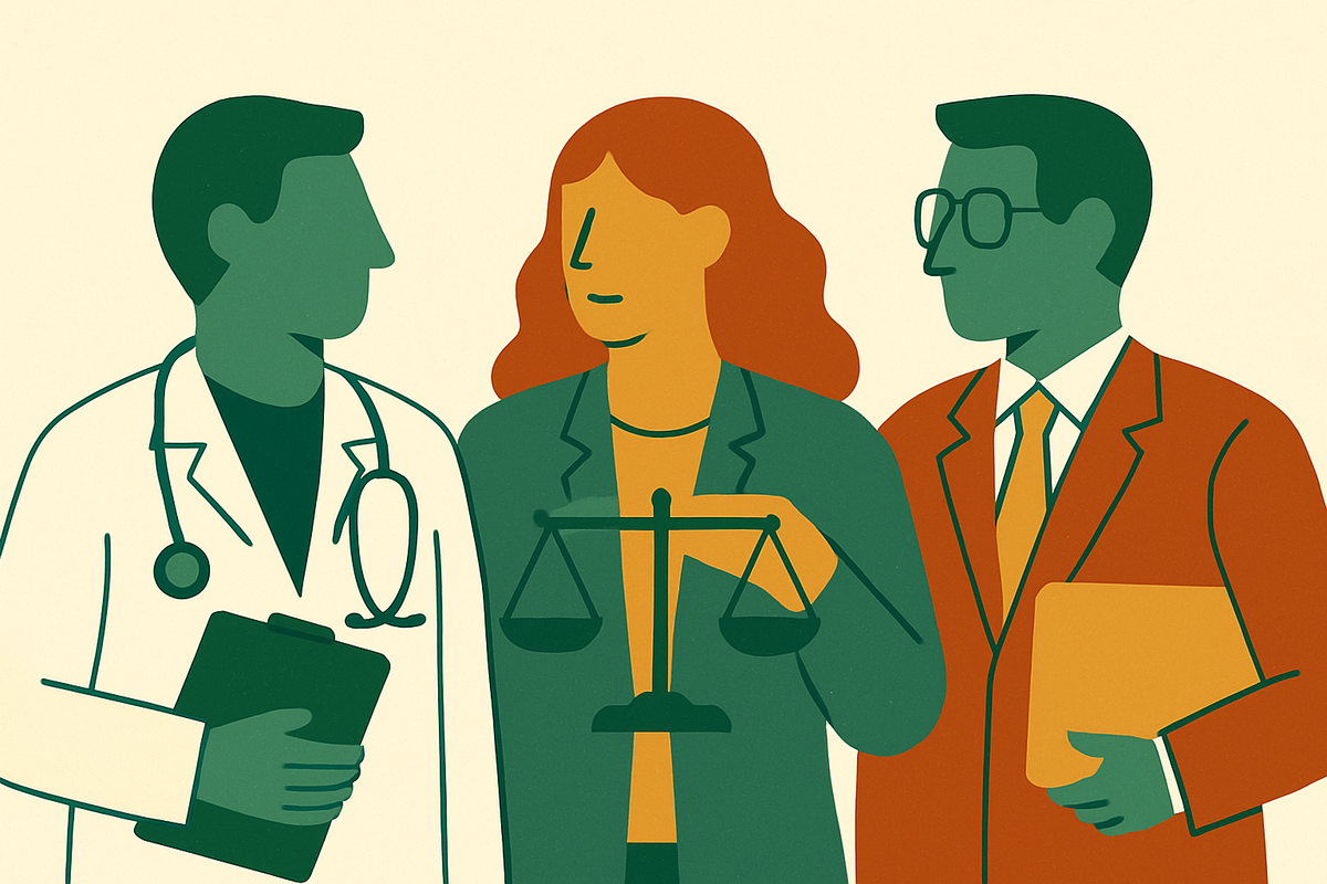 Cover illustration for “HSA for Incorporated Professionals — Physicians, Lawyers, and Consultants”