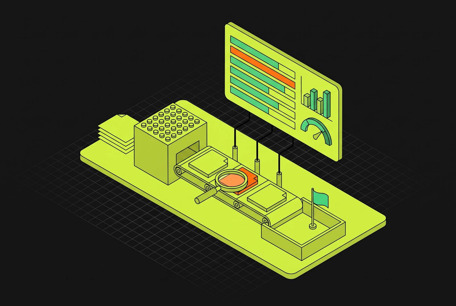 Cover illustration for “Logging and Observability for AI Writing Pipelines”