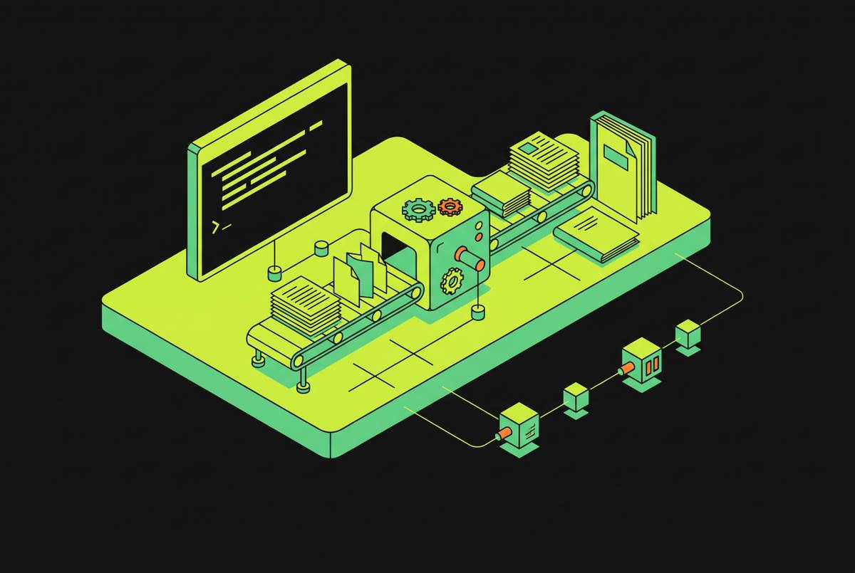 Cover illustration for “CLI Tools for Content Production in Developer Workflows”