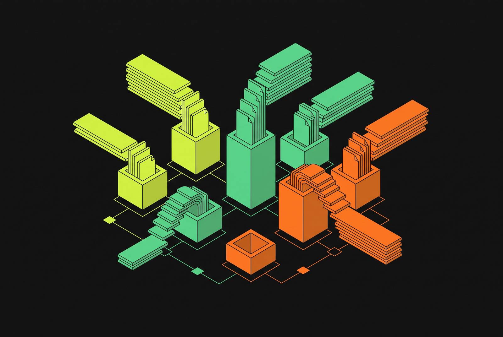 Cover illustration for “Model Diversity and Output Variance in Writing Ensembles”