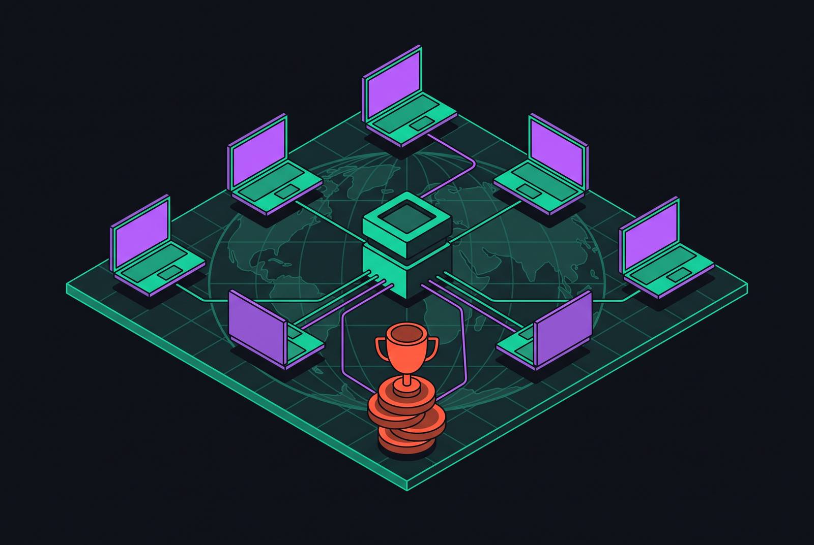 Cover illustration for “Online Hackathons With Remote Teams and Global Prize Pools”