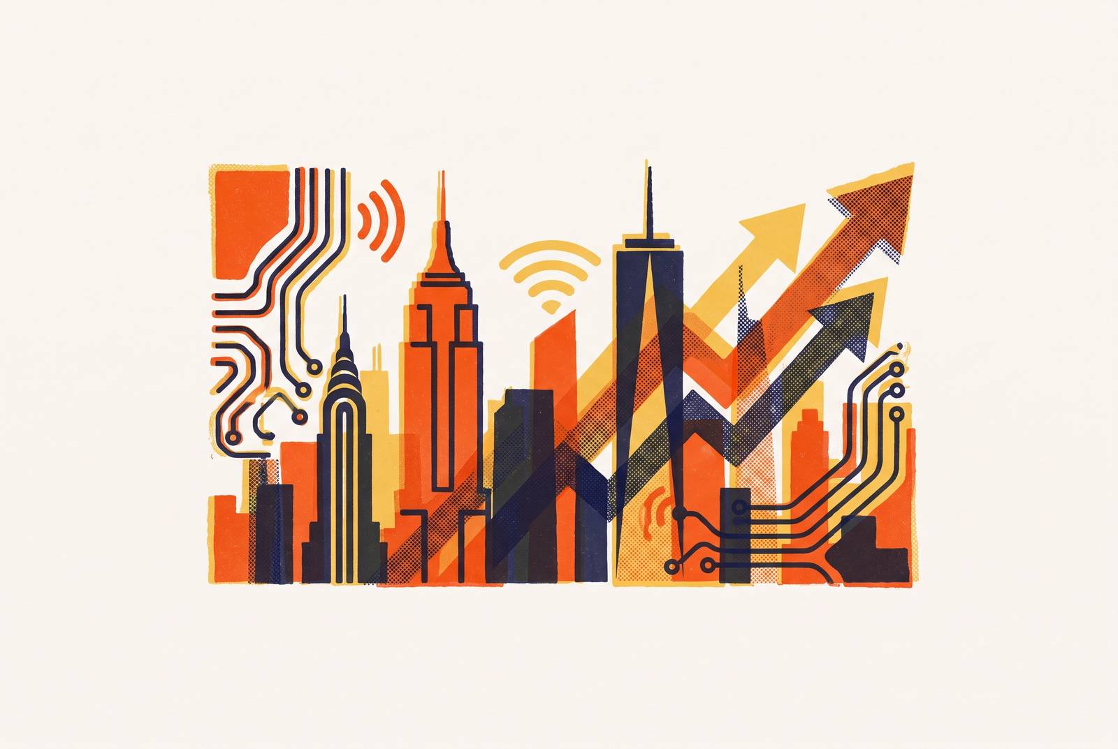Cover illustration for “Best AI Startups in NYC to Work at Right Now”