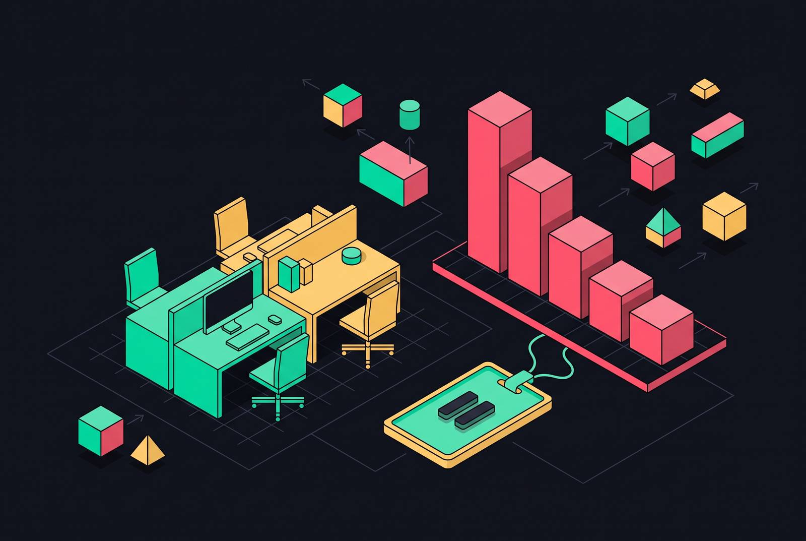 Cover illustration for “Tech Layoffs and Hiring Freezes Weekly Tracker”