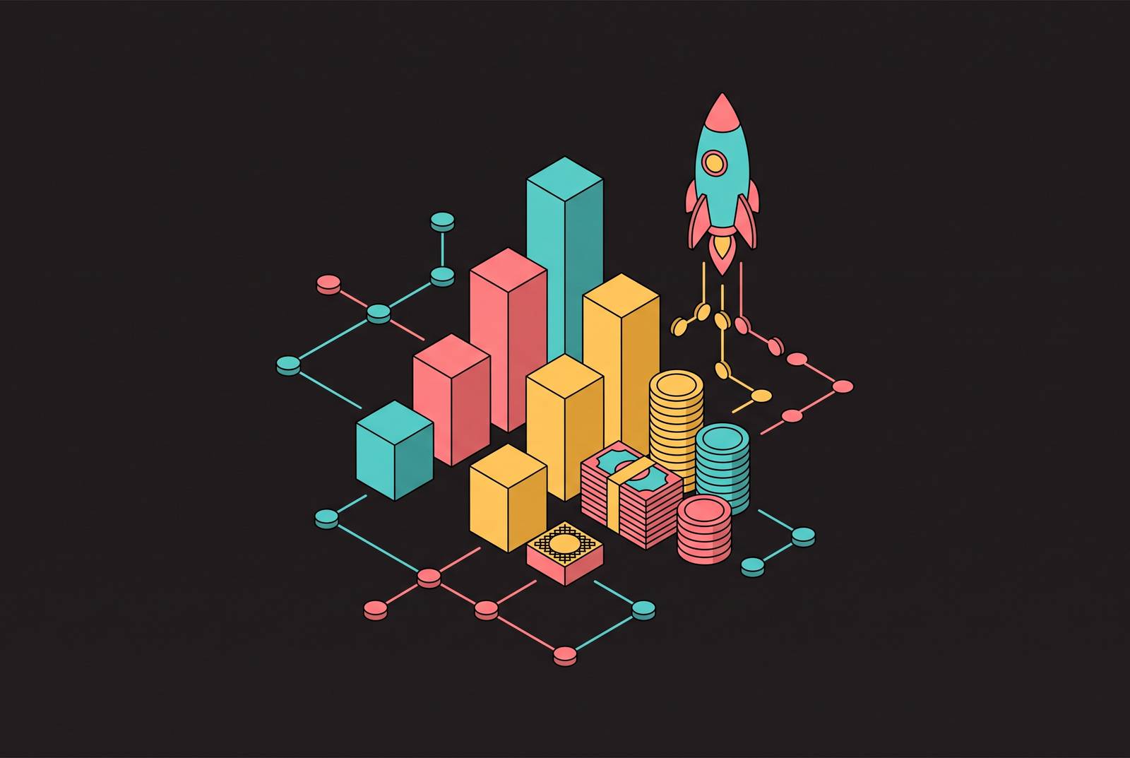 Cover illustration for “Biggest AI Startup Funding Rounds This Week”