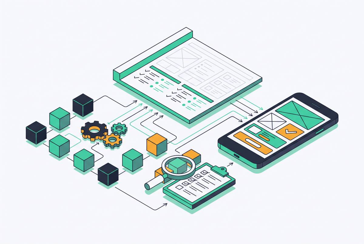 Cover illustration for “Spec Generation and Requirements Fidelity in Agentic Mobile Development”