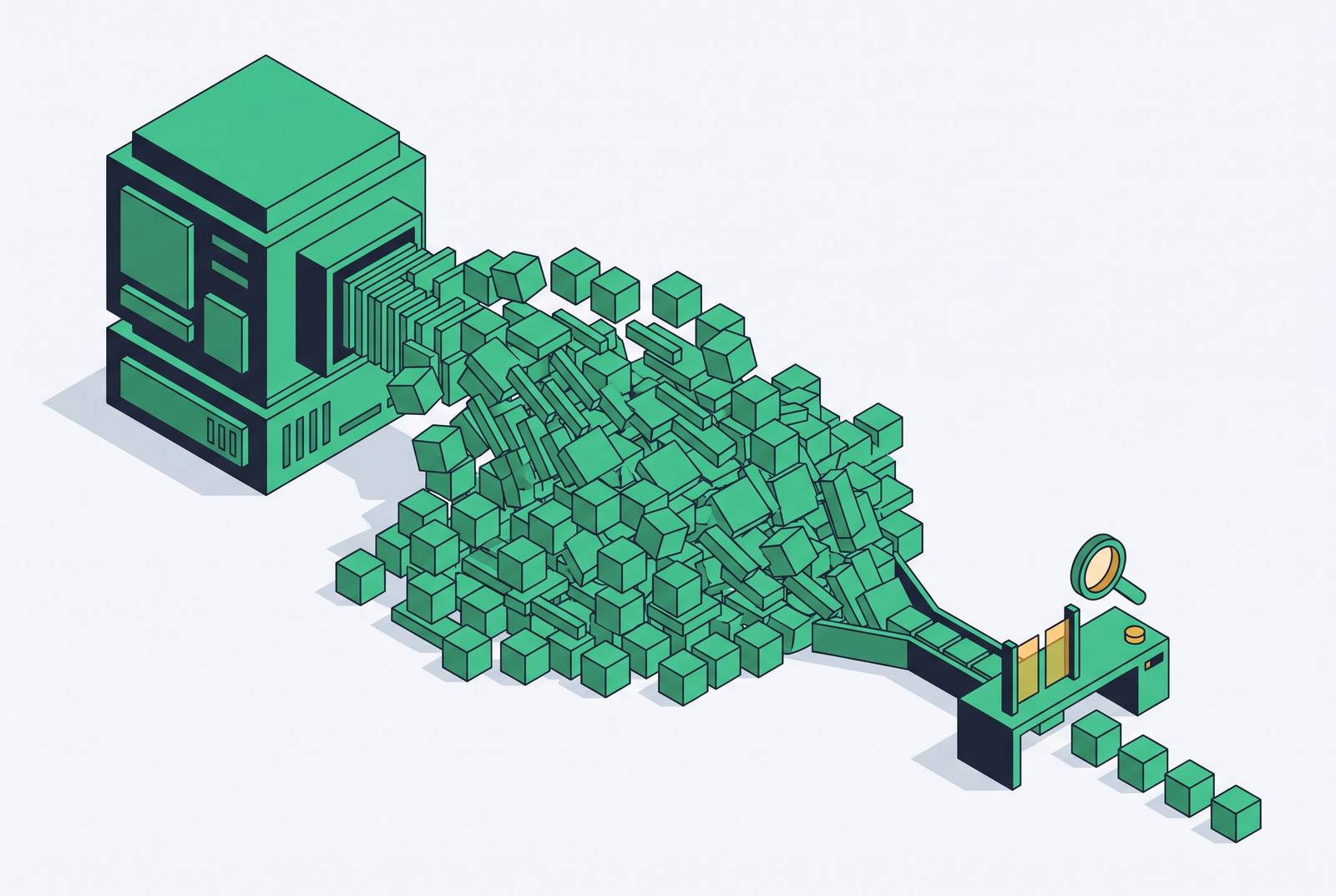 Cover illustration for “AI Coding Agent Output Volume vs Human Review Capacity”