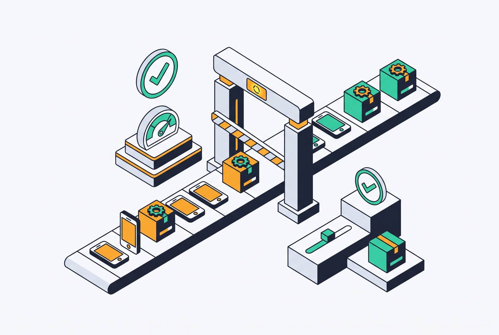 Cover illustration for “Release Gate Design in Automated Mobile Engineering Pipelines”