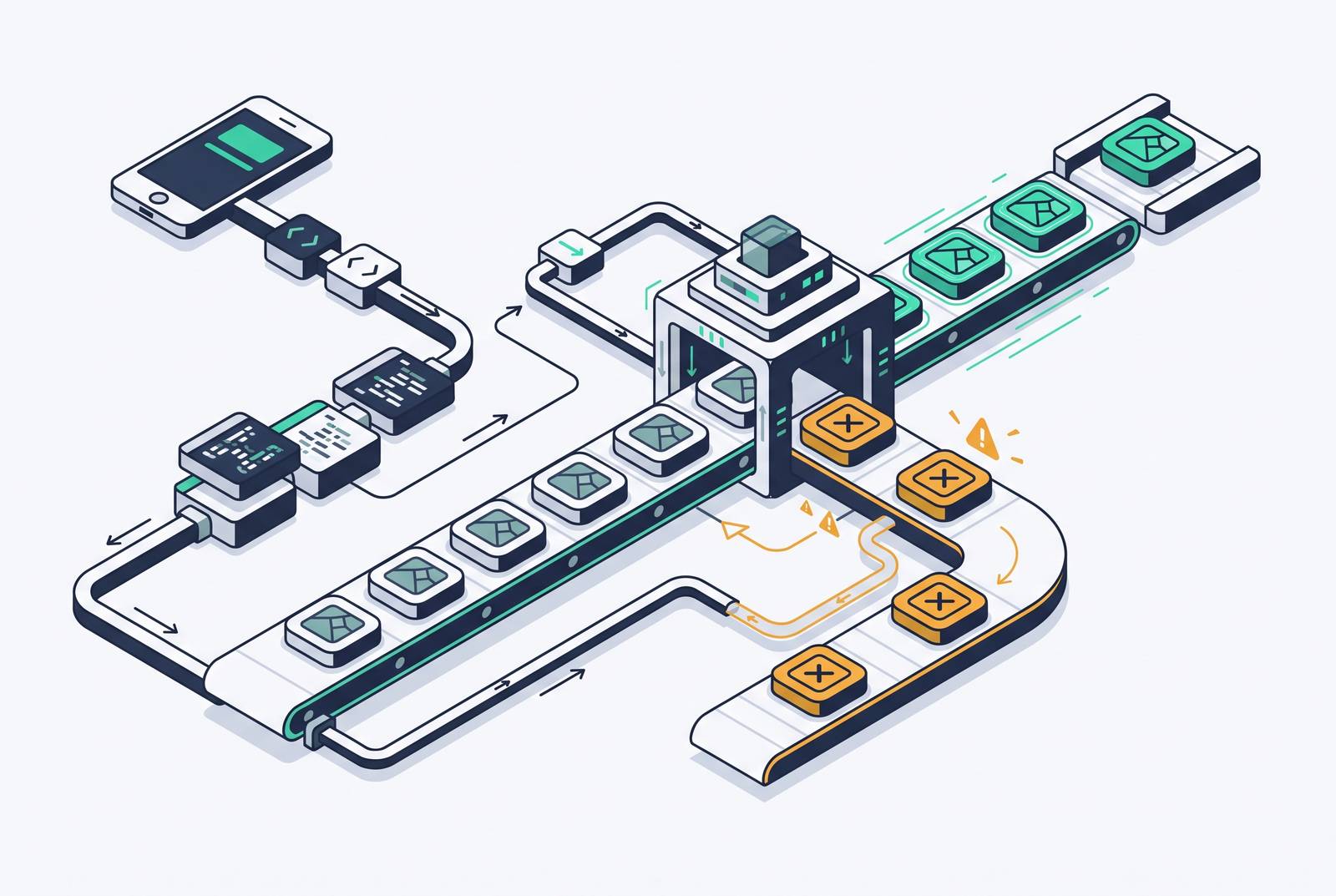 Cover illustration for “App Store Review Rejection Patterns From AI-Generated Code”