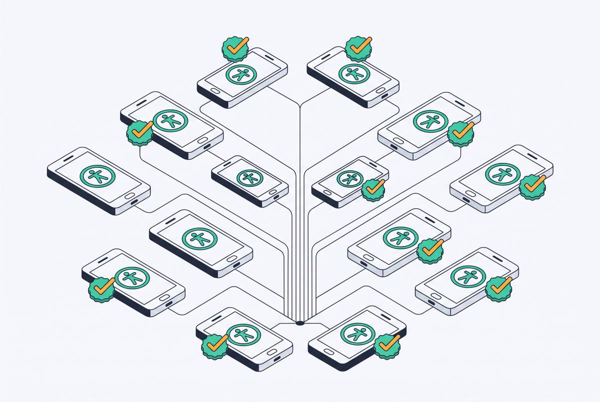 Cover illustration for “Enforcing Accessibility Standards Consistently Across Mobile Builds”