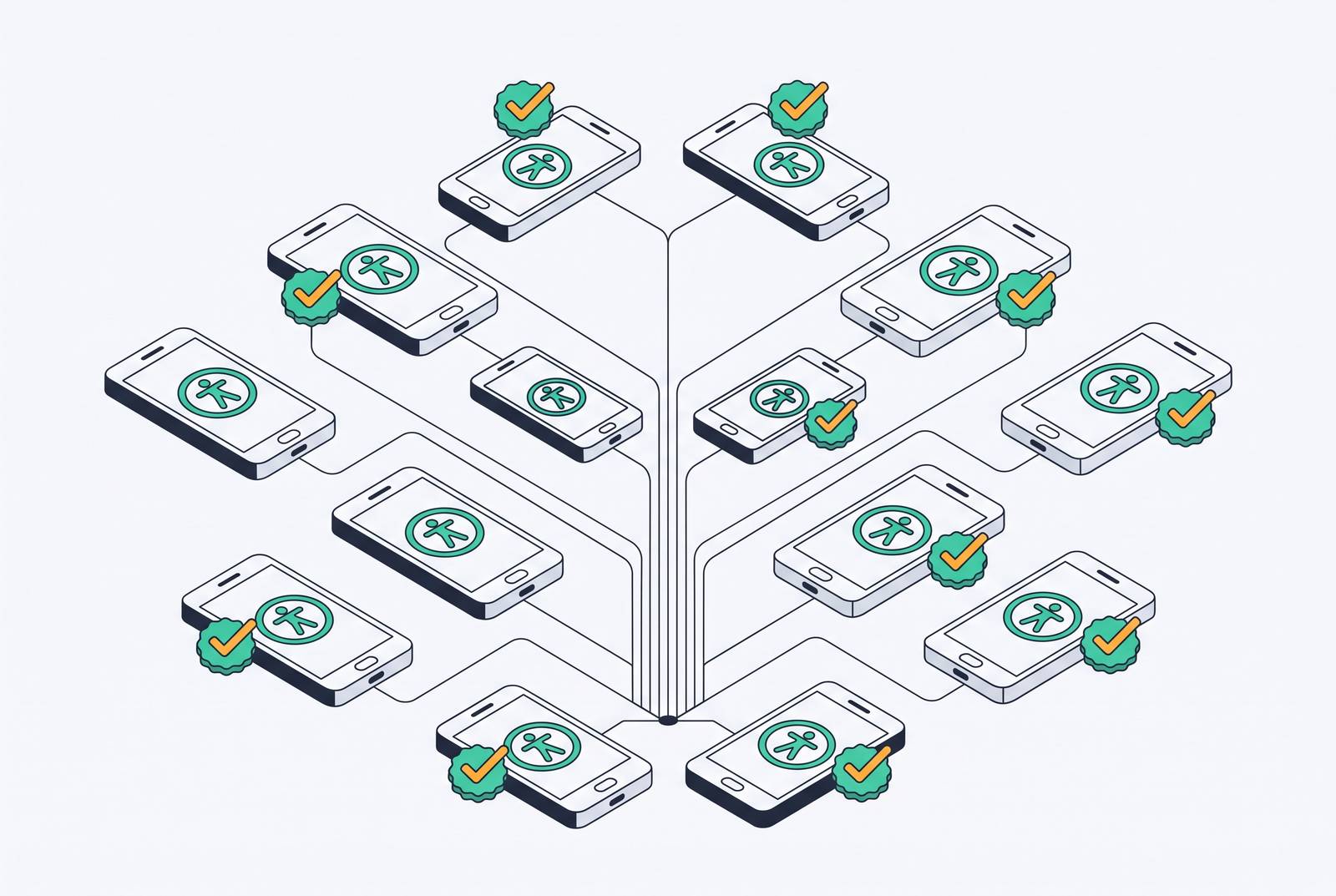 Cover illustration for “Enforcing Accessibility Standards Consistently Across Mobile Builds”