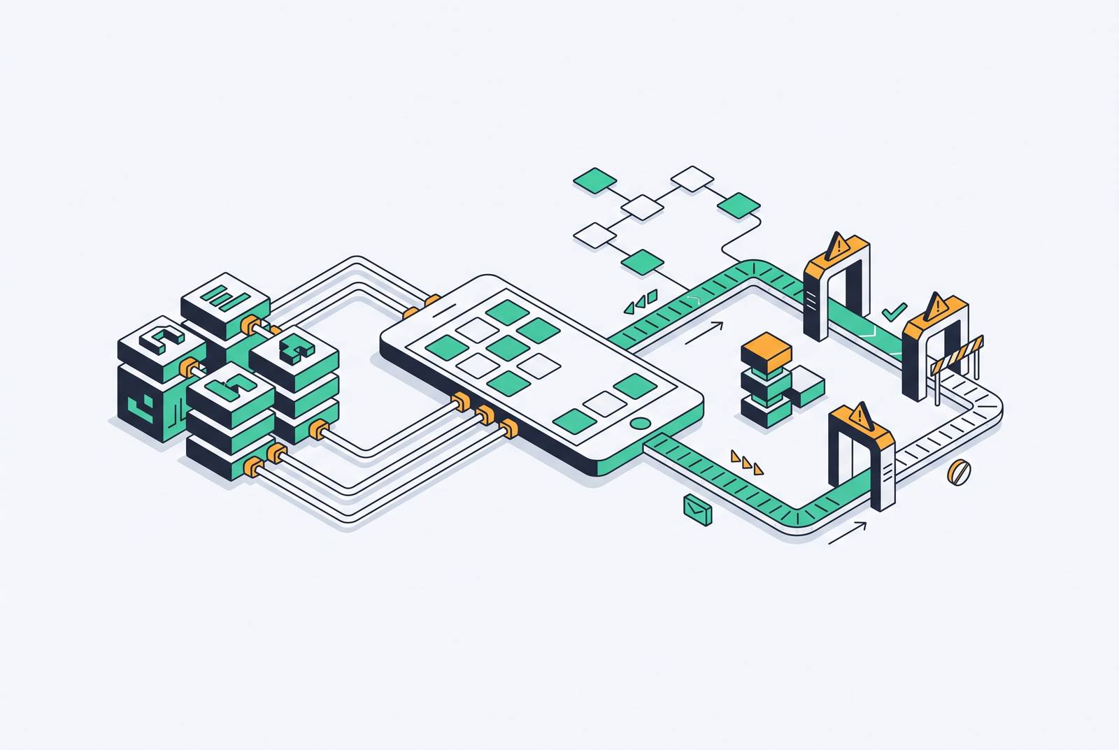 Cover illustration for “How Agentic Code Generation Changes Mobile App Regression Risk”