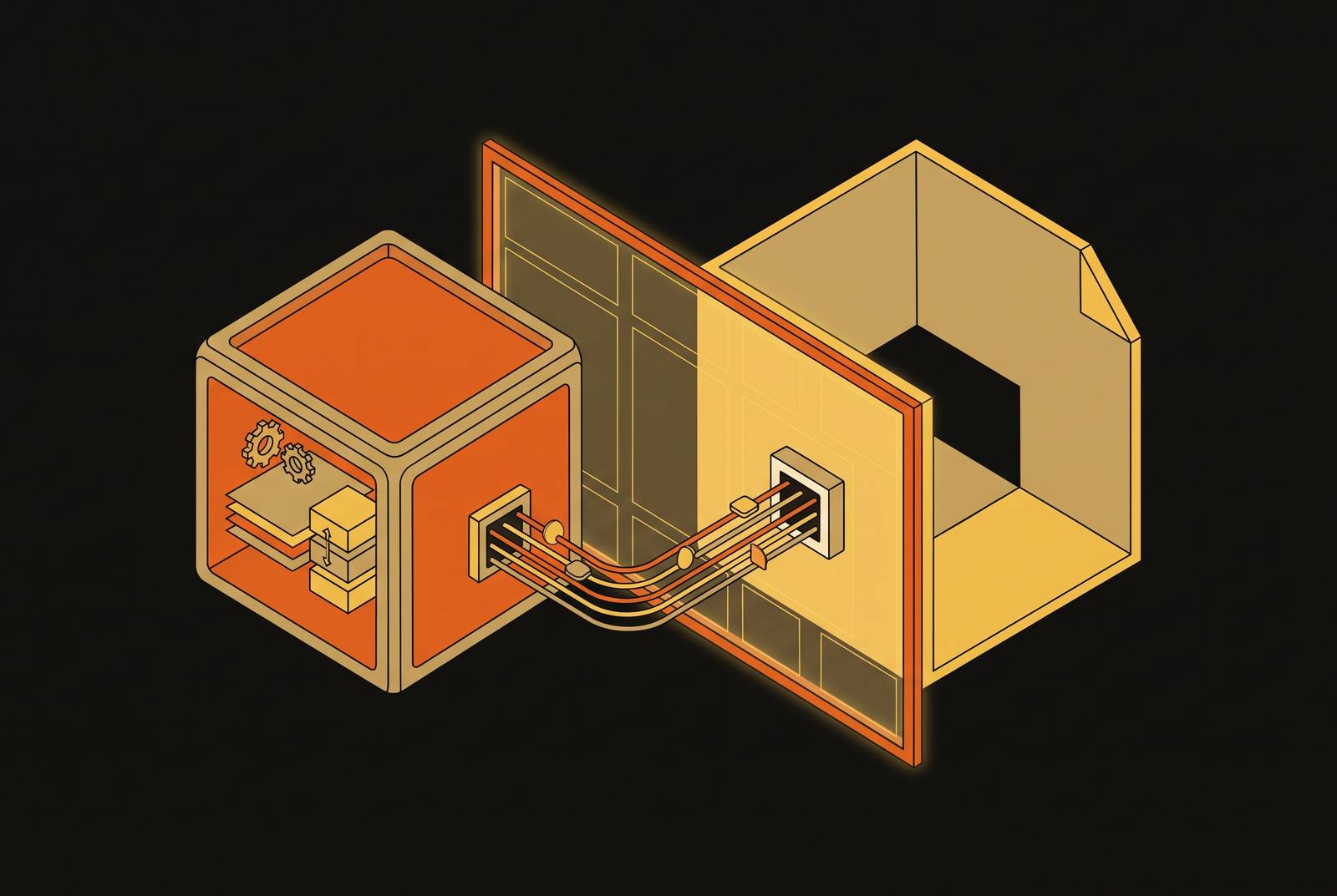 Cover illustration for “Embedding a Rule Engine via SDK Without Leaking Domain Logic”