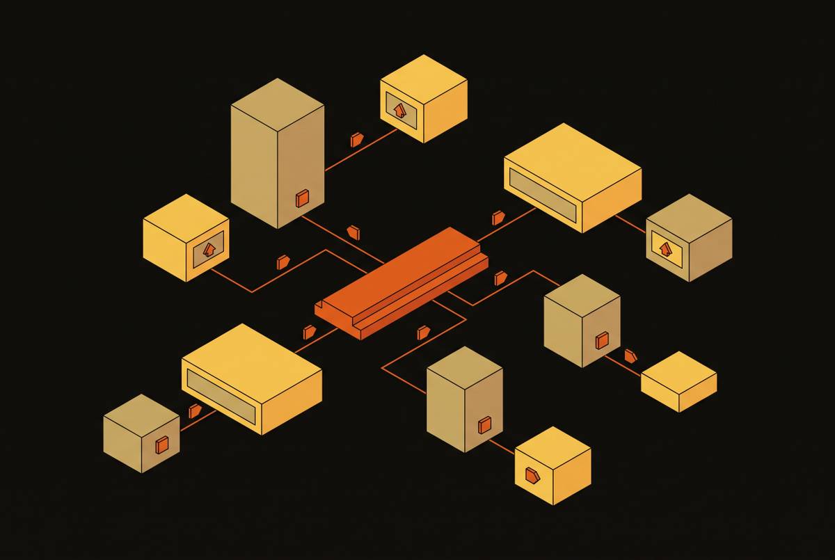 Cover illustration for “Event-Driven Architecture for Cascading Design Changes Across Partner Systems”