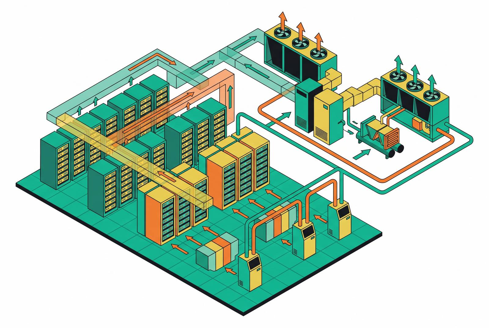 Cover illustration for “Cooling Load Coordination Between IT Layout and Mechanical Design”