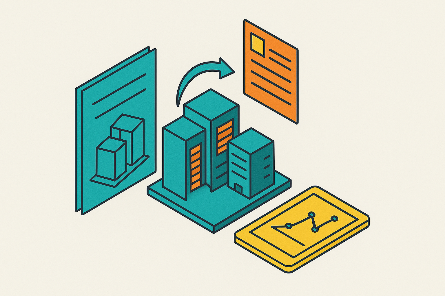 Cover illustration for “Change Order Impact Analysis in Connected Data Center Design Workflows”