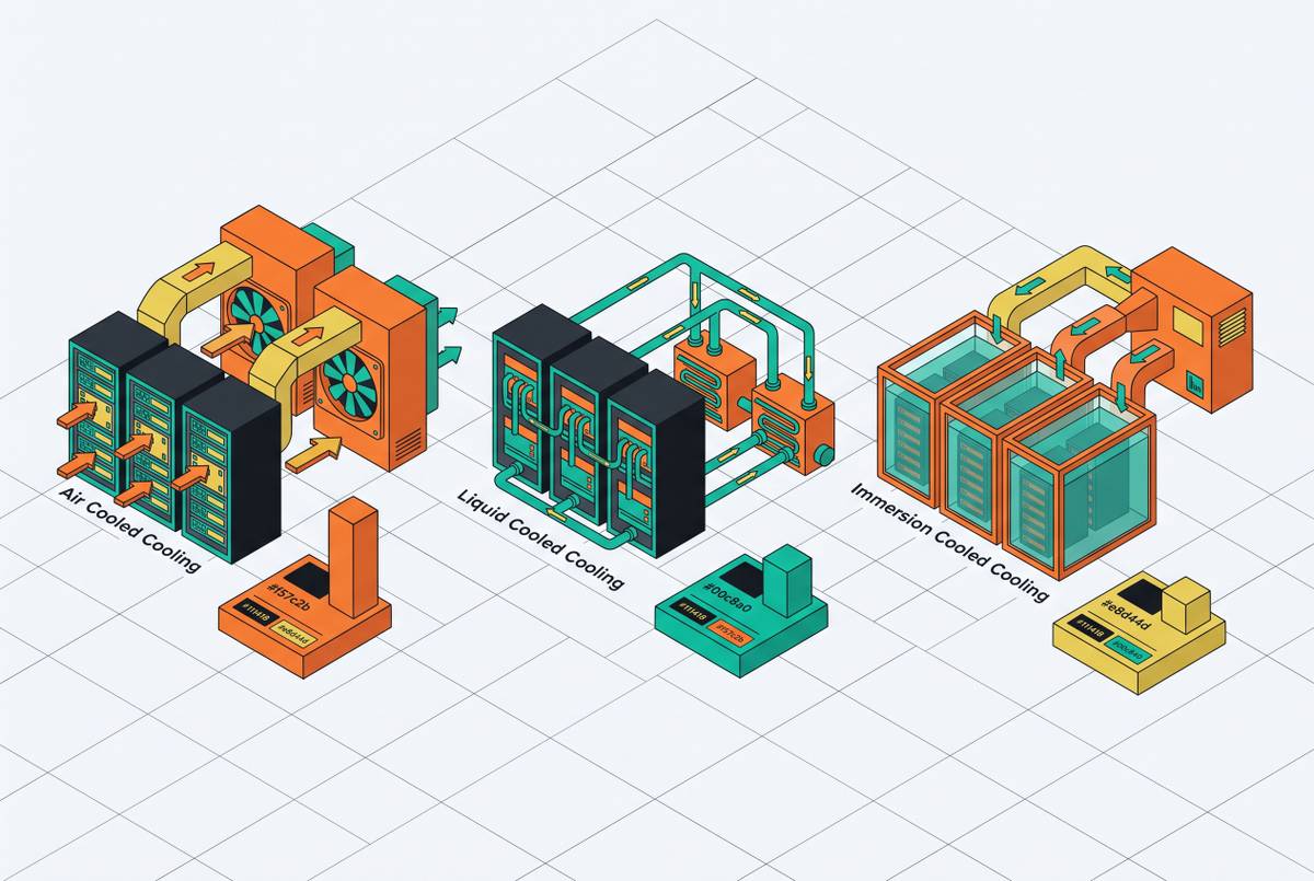 Cover illustration for “Data Center Cost per Kilowatt by Cooling Architecture”