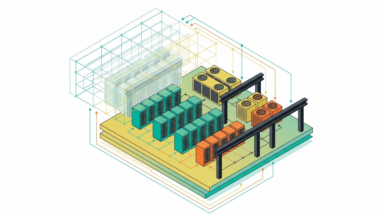 Cover illustration for “Automation Beyond the BIM Model in Data Center Design”