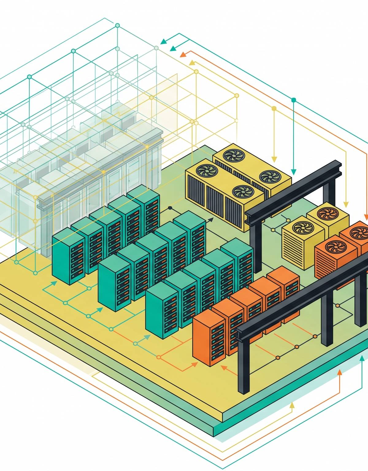 Cover illustration for “Automation Beyond the BIM Model in Data Center Design”