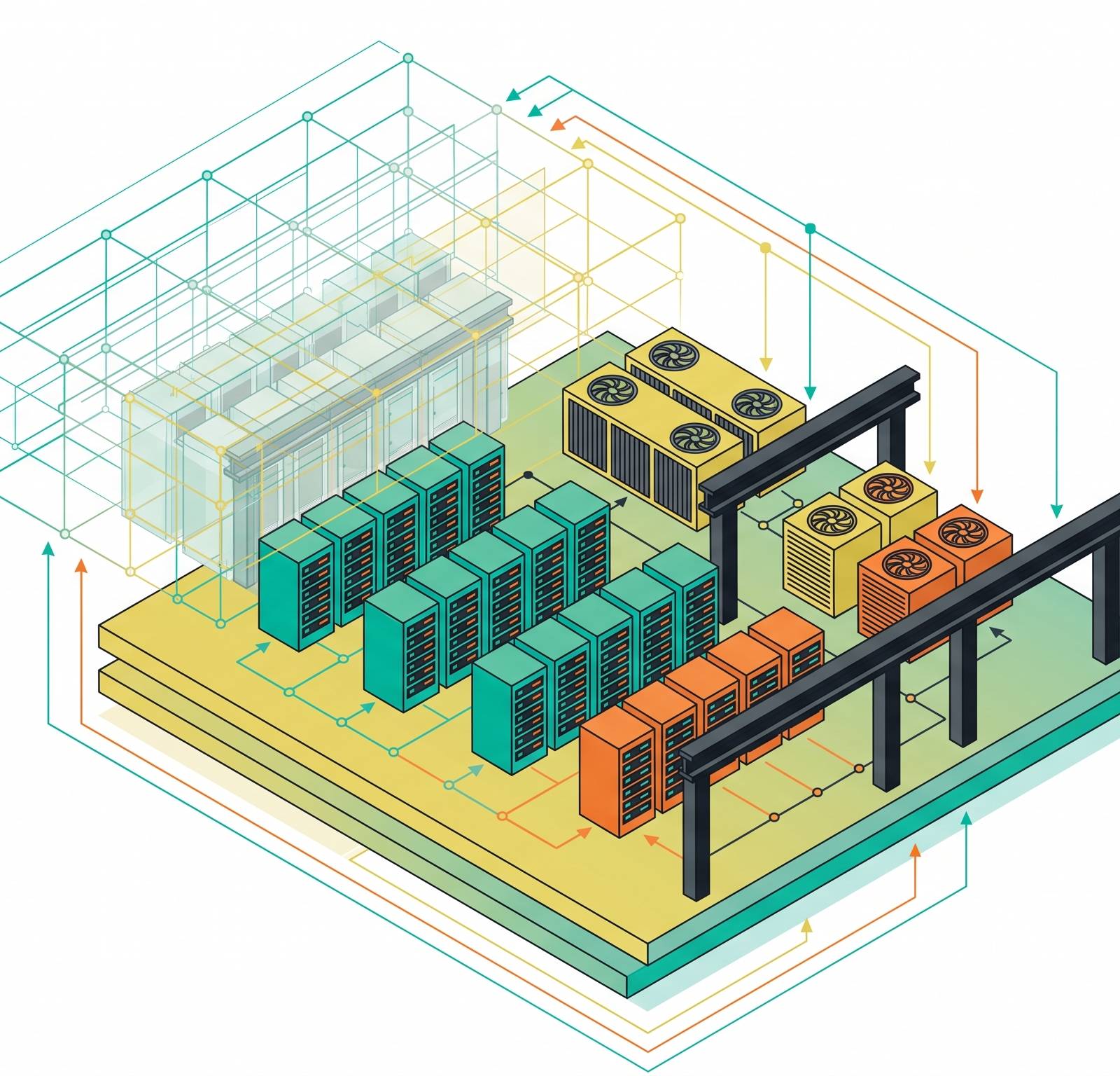 Cover illustration for “Automation Beyond the BIM Model in Data Center Design”
