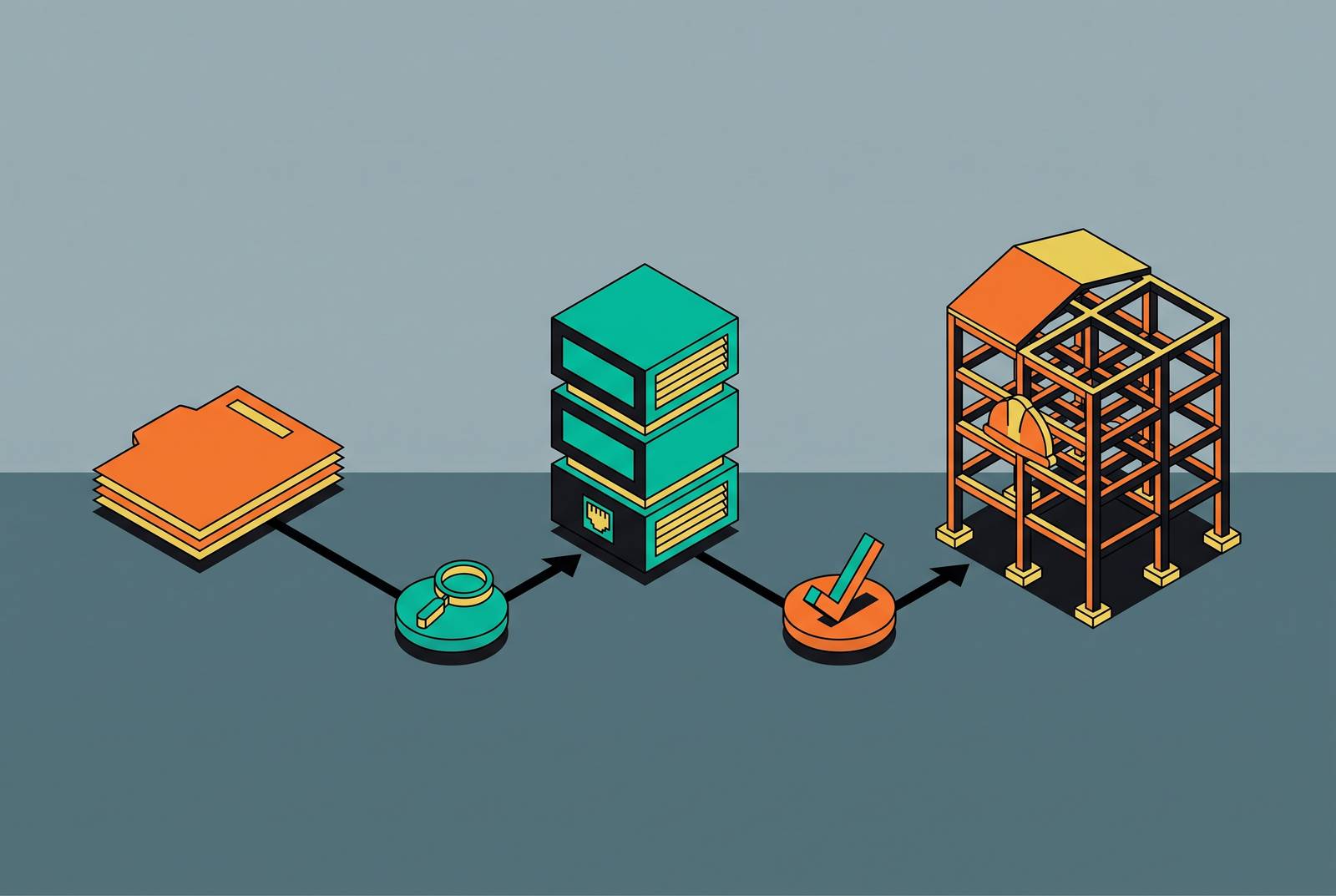 Cover illustration for “RFI Traceability Requirements in Critical-Facility Construction”