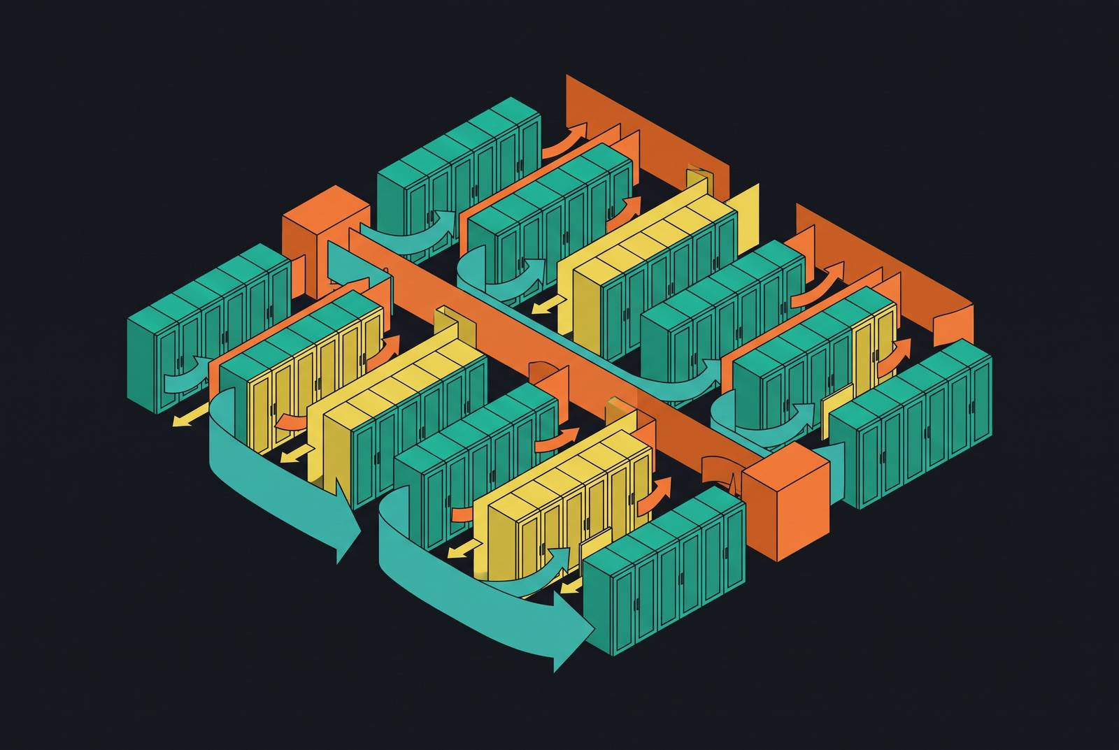 Cover illustration for “Cooling Zone Validation Rules for High-Density Data Hall Layouts”