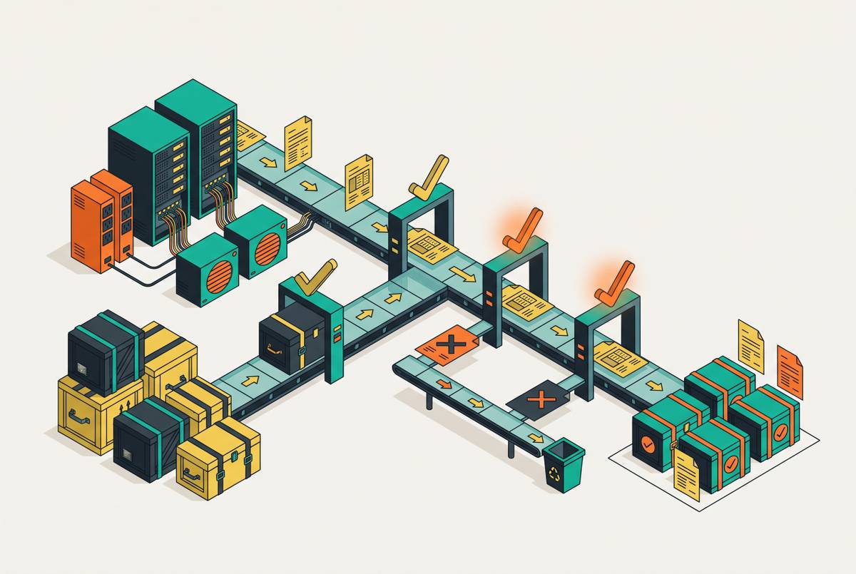 Cover illustration for “Submittal Review Automation for Data Center Equipment Packages”
