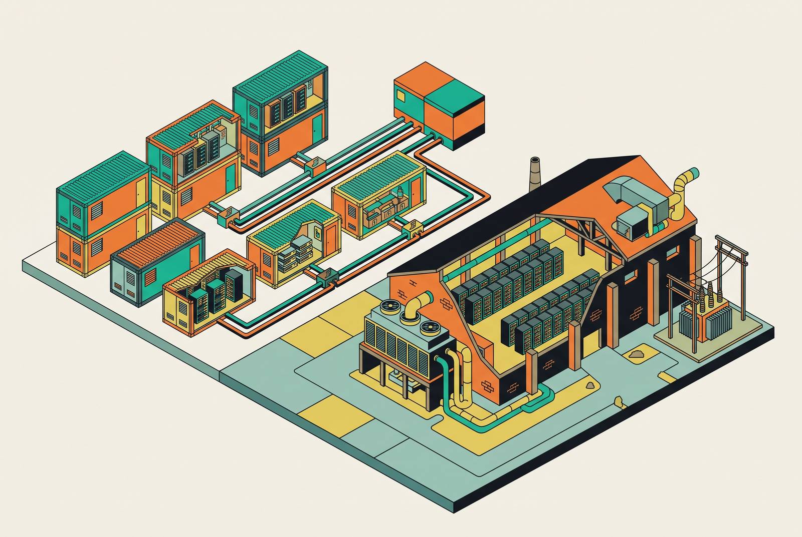 Cover illustration for “What a Modular Data Center Is and How It Differs From Traditional Build”