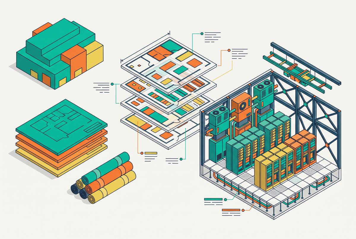 Cover illustration for “AIA Design Phase Deliverables for Data Center Engineers”